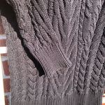 ZARA  Knit Turtleneck Sweater Cable Knit Black Small Photo 3