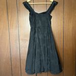 Hearts & Roses Black Poofy Floral (8) Dress Goth Ruffles Lace Up Open Shoulder Photo 1