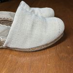 UGG  Palma Ivory Espadrille Wedge Mules Womens 8 SN 1653 Sandals Clogs Shearling Photo 2