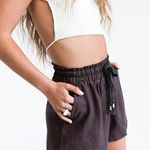 Princess Polly Mary Linen Shorts Brown Photo 2