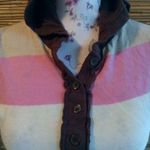 Poof! M Hoodie Neopolitan Ice Cream Big Striped T-shirt Top Photo 1