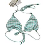 VDM the Label Reversible Blue Gingham to Retro Print Bikini Top New XL Photo 16