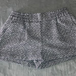 Alya Women's High Waist Charcoal Tweed Shorts Photo 0