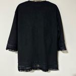 ZARA Suede Boho Jacket With Fringe Women's Size Small EUC Photo 5