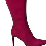 Donald Pliner Couture Pink Fuchsia Calf Leather Boot Full Side Zipper NWT $425 Size 6 Photo 5