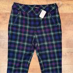 J. McLaughlin NEW Plaid Ankle Ross Pants | Stretch Knit Trousers | Size 6 Photo 4