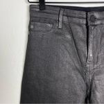 AG Adriano Goldschmied AG Black Shimmer Farrah Ankle High-Rise Jeans Photo 2