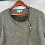 Athleta  Belvedere Quilted Moto Asymmetrical Zip Fleece Sweater Jacket size XL Photo 4