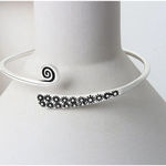 Boutique NEW Unisex‎ Engraved Geometric 925 Sterling Silver Cuff Bracelet, Adjustable Photo 1