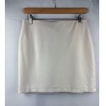 Premise Studio Womens Beige Mini Skirt With Front Zipper Size 8 Photo 0