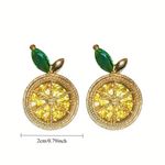 Lemon Earrings Gold Photo 5