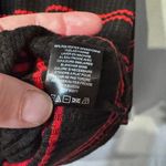 Sanctuary  Sweater Black & Red Striped Size Zip V-neck Size Medium Photo 4