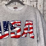 USA American flag crewneck sweatshirt Size M Photo 2