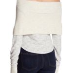 Free People Over It Pullover Off The Shoulder Long Sleeve top Photo 1