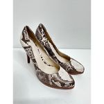 Nine West  Shoes Womens Snakeskin High Heel Pumps Size 8 Photo 1