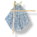 Free People  Blue Mimi Flowy Tunic Halter Tank Top‎ Size S Boho Summer Photo 2