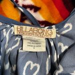 Billabong  sundress blue/white Hearts Tie Straps Mini Ruffle Size S‎ Photo 6