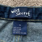 NWT Wild Secret Dark Wash Studded Flare Jeans SIZE 13 Blue Photo 1