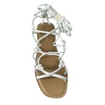 Pretty Little Thing White Lace Up Gladiator Sandals Size UK 5 US 7 New in Box Photo 2