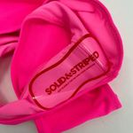 Solid & Striped Swimsuit SZ Medium Cameron Cutout One Piece NWT Crinkle Rib Pink Photo 14