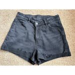American Eagle America Eagle Highest Rise Black‎ Denim Mom Short size 4 Photo 2