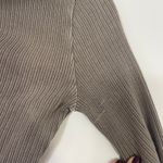 AGOLDE Mika One Shoulder Ribbed Knit Bodysuit Taupe Long Sleeve Snap Bottom XS Photo 5