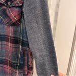 LA Hearts Red and Gray Plaid Button Down Shirt Photo 2