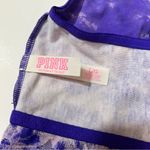 PINK - Victoria's Secret  Lace Trim Purple Tie Dye Bralette Photo 6