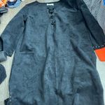 Velvet by Graham & Spencer Raleigh Suede Dress Lace Up Black Size Small S D1319 Photo 0