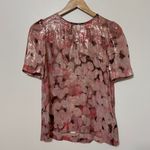 Kate Spade  Silk Haley Top All That Glitters Size 2 Pink Photo 1