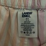 Lands' End Land’s End Pastel Pink and Peach Striped Pajama Shorts Size Medium Photo 2