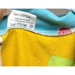 Vintage Rare 80s 90s Mary Quant cotton shirt colorful geometric floral print Size L Photo 3