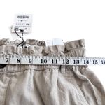 ZARA  Ecru Neutral Tan Baggy Tapered Ankle Fine Corduroy Pants size 8 Photo 8