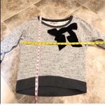 Gap 🆕 high low bow 3/4 sleeve gray sweatsh… Photo 3