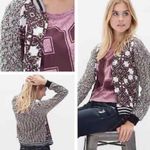 Gimmicks by BKE BKE Buckle Gimmicks Purple Gray Mandala Sweater Jacket Size Small Photo 1