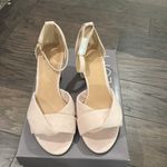 Loft New In Box  Pink Suede Block Heel Sandals Sz 7.5 Photo 2