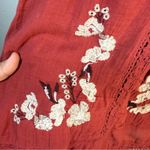 Free People  perfectly Victorian Embroidered Mini Dress SZ:L Photo 7