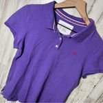 Aeropostale  Vintage‎ Y2K Purple Short Sleeve Preppy Polo Womens Medium Photo 0