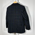 White Stag  Wool Blend Tartan Blazer Size 10 — Green Plaid Preppy 90s academia Photo 2
