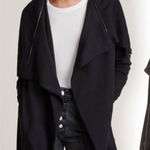 All Saints Dahlia black sweatshirt jacket. Size XS Photo 0