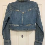 Z. Cavaricci Distressed Cropped Studded Juniors Size Small. 1786 Blue Photo 5