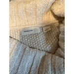 Anthropologie  Sleeping on Snow Cowl Bell Sleeve‎ Cream Cable Knit Sweater Small Photo 2