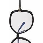 Tom Ford EYEGLASSES FT5845-B 001 Shiny Black / Clear Blue Light Block 56mm Photo 1