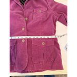 Lands' End  Women’s Corduroy‎ Blazer Size 12 Purple Fuschia Jacket Pockets Casual Photo 8