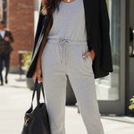 UGG NEW  Womens Esmerelda Micro Terry Gray Sleeveless Jumpsuit Size XXS Normcore Photo 0