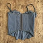 Urban Outfitters Out From Under Slate Gray Blue Modern Love Lace Corset Size Med Photo 2