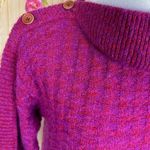 Missoni Vintage Red and Pink Houndstooth Mohair Knit Dress Made in Italy Photo 4