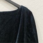Juicy Couture Black Velvet Velour Draped Shoulder Long Sleeve Dress Size M Photo 10