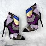 Giuseppe Zanotti Olinda Patchwork Leather Embellished Snakeskin Ankle Boots 39 Photo 2