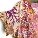 Soft Surroundings Luciana Paisley Boho Tunic Top 1X Medallion Print Stretch Photo 4